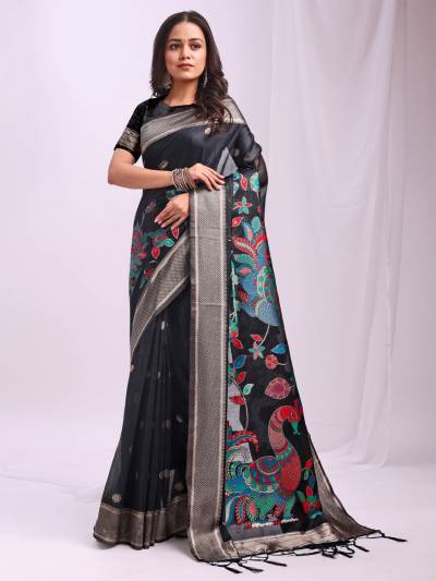 MORNI BY ASTITA DESIGNER LINEN COTTON SAREE WHOLESALER IN INDIA